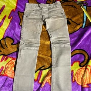 Size 28 balmain biker jeans